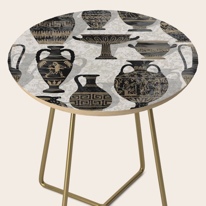 Antique pottery warm black Side Table Gallery Image 2