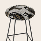 Antique pottery warm black Stool Gallery Image 2