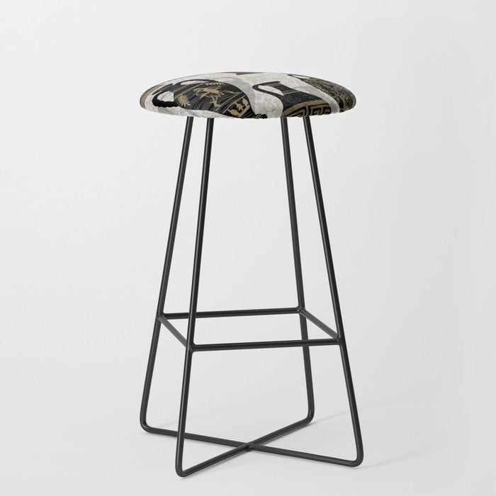 Antique pottery warm black Stool Gallery Image 1