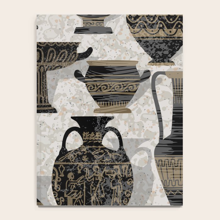 Antique pottery warm black Notebook Gallery Image 4