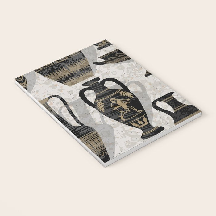 Antique pottery warm black Notebook Gallery Image 3