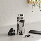 Antique pottery warm black Water Bottle Gallery Image 4