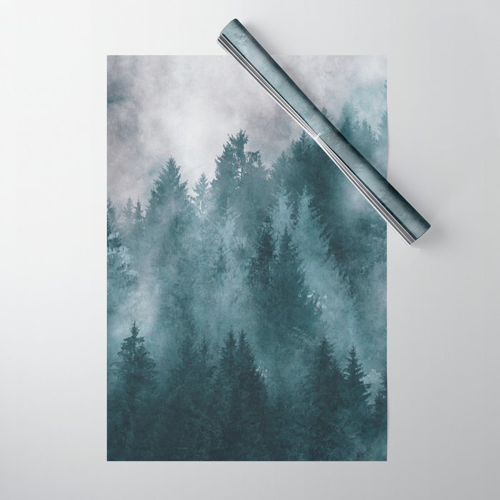 Foggy Forest 4 Wrapping Paper Gallery Image 1