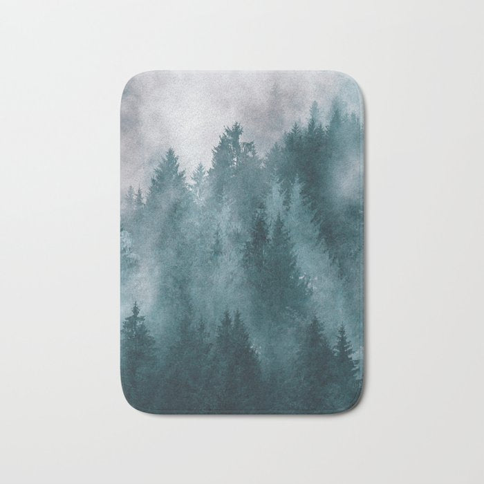 Foggy Forest 4 Bath Mat Gallery Image 1