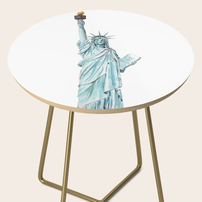 Statue of Liberty watercolor  Side Table Gallery Image 2