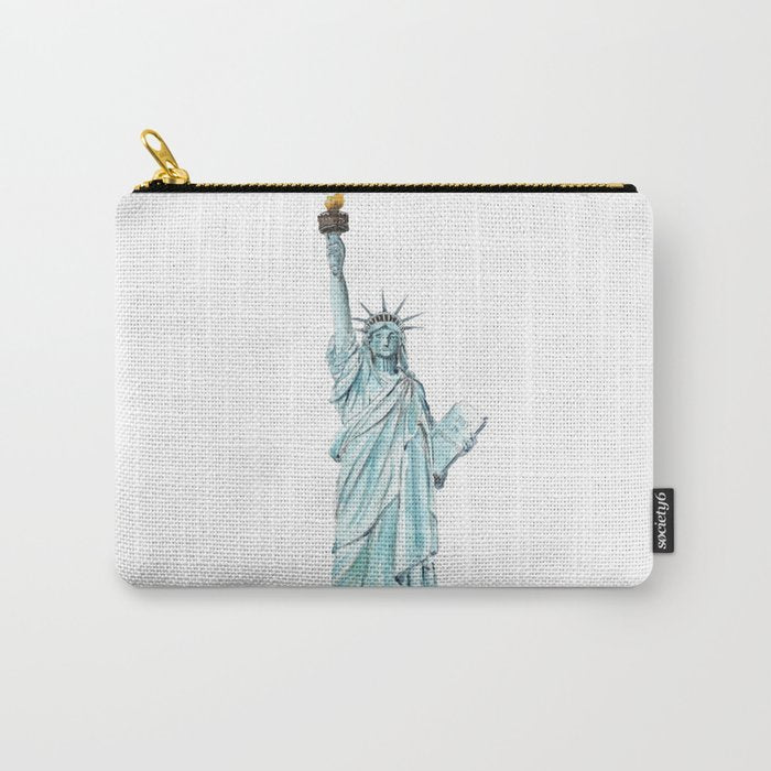 Statue of Liberty watercolor  Carry All Pouch Gallery Image 1