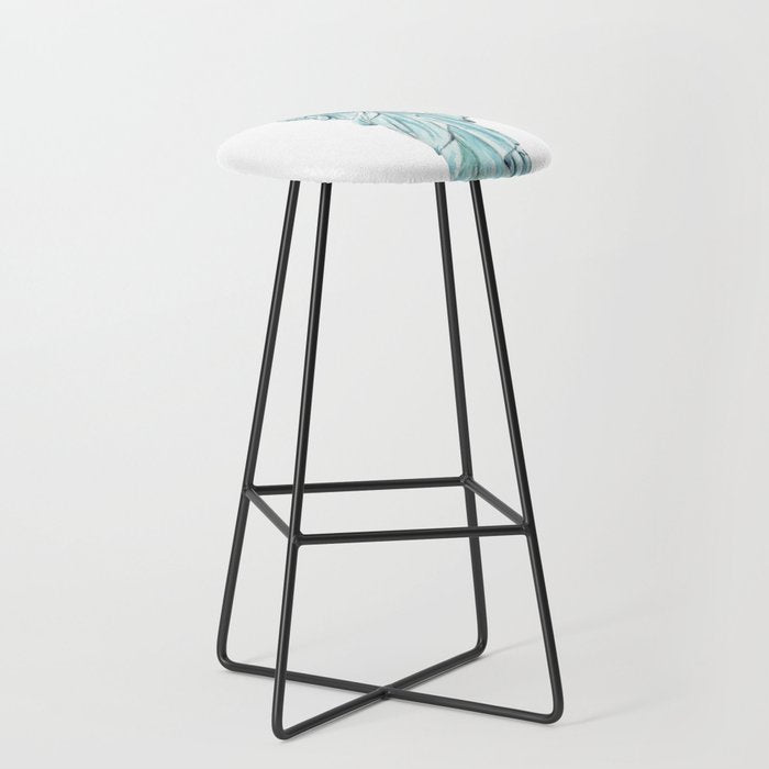 Statue of Liberty watercolor  Stool Gallery Image 1