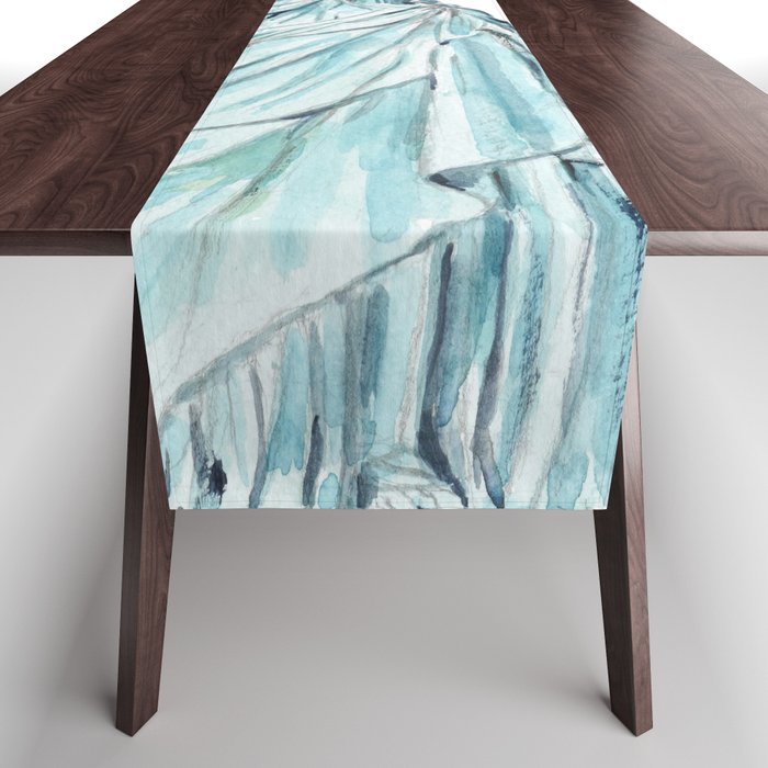 Statue of Liberty watercolor  Table Runner Gallery Image 1