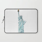 Statue of Liberty watercolor  Laptop Sleeve Gallery Image 1