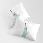 Statue of Liberty watercolor  Pillow Sham Gallery Image 3