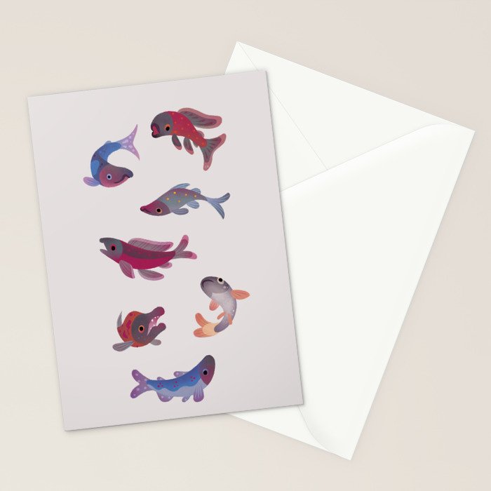 Salmon Stationery Card Gallery Image 2