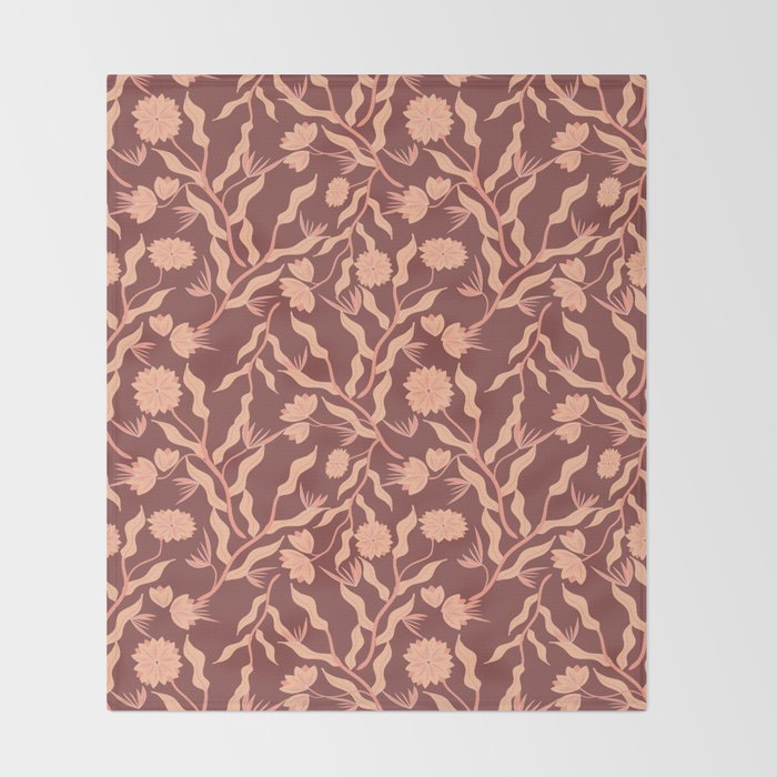 Classic Floral Throw Blanket Gallery Image 2