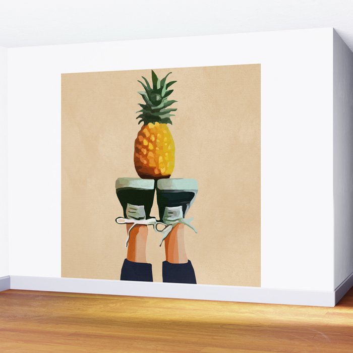 Pineapple Wall Mural Gallery Image 2
