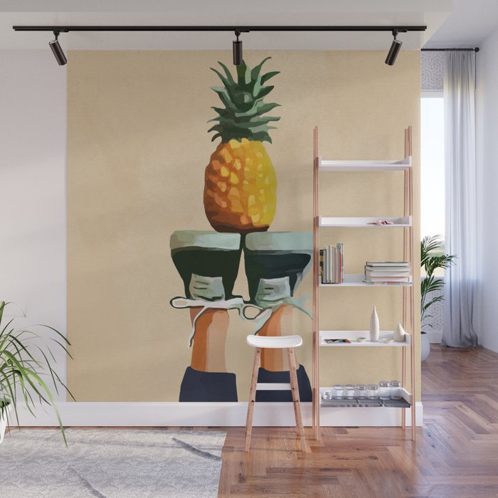 Pineapple Wall Mural Gallery Image 1