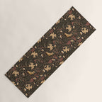 Secret Garden Spring Birds - Forest Green Yoga Mat Gallery Image 1