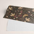 Secret Garden Spring Birds - Forest Green Wrapping Paper Gallery Image 2