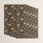 Secret Garden Spring Birds - Forest Green Wrapping Paper Gallery Image 3