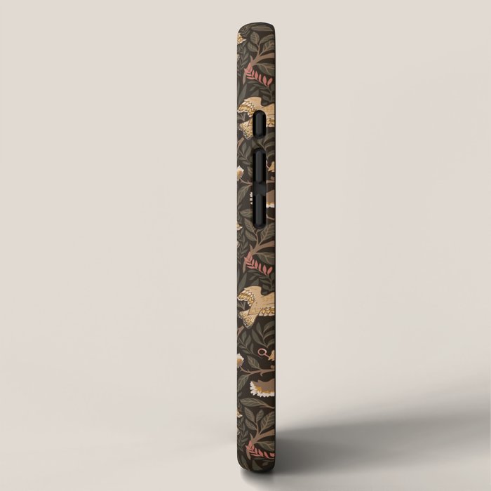 Secret Garden Spring Birds - Forest Green iPhone Case Gallery Image 2