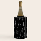 Black wildflowers Wine Chiller Gallery Image 2