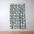 Elegant Swans in Bloom Window Curtain Gallery Image 3