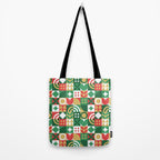 Geometric christmas holiday mosaic pattern Tote Bag Gallery Image 2