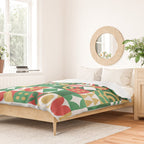 Geometric christmas holiday mosaic pattern Duvet Cover Gallery Image 2