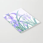purple iris watercolor Notebook Gallery Image 2