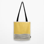 Yellow Sunset Mid Century Modern Minimalist Rothko Inspired Color Field With Lines Geometric Style Tote Bag Gallery Image 2