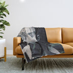 Abstract Portrait 10 Throw Blanket Gallery Image 1