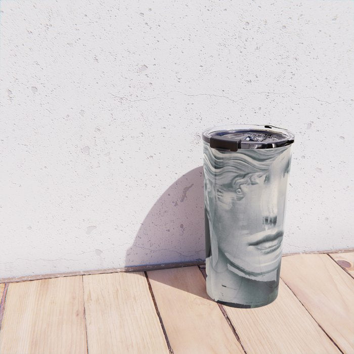 Abstract Portrait 10 Travel Mug Gallery Image 4