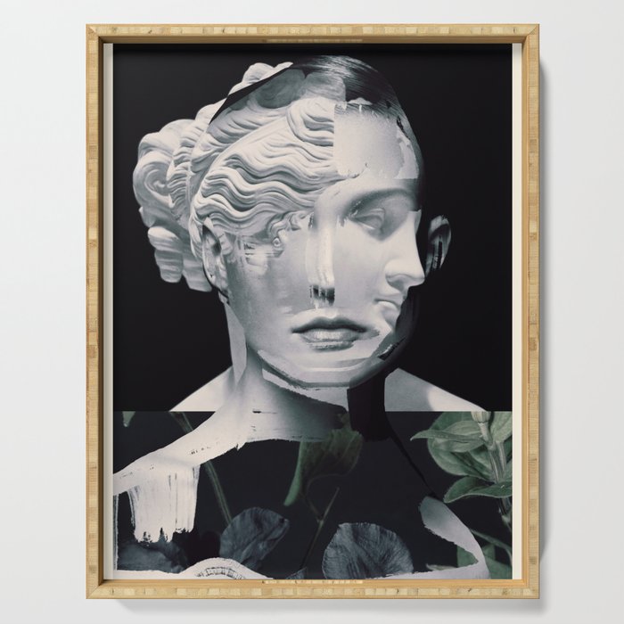 Abstract Portrait 10 Serving Tray Gallery Image 1