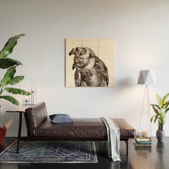 Owl Wood Wall Art Gallery Image 2