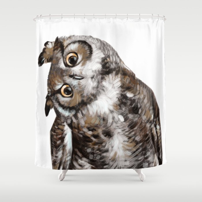Owl Shower Curtain Gallery Image 1