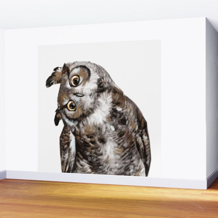 Owl Wall Mural Gallery Image 2