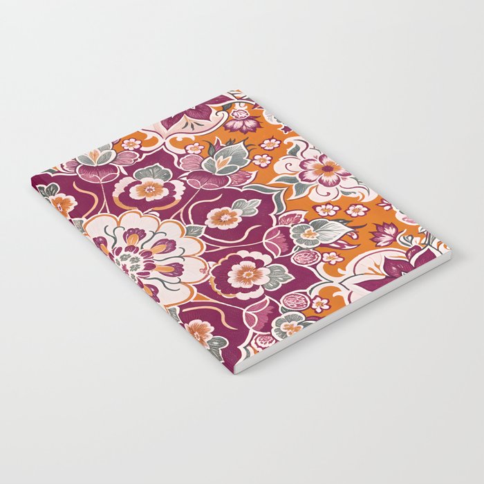 Ruby and Spice Floral Mandala Notebook Gallery Image 2