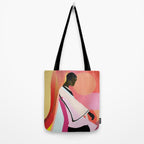 Abstract Art Sunset Girl 3 Tote Bag Gallery Image 2
