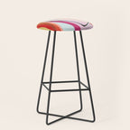 Abstract Art Sunset Girl 3 Stool Gallery Image 1