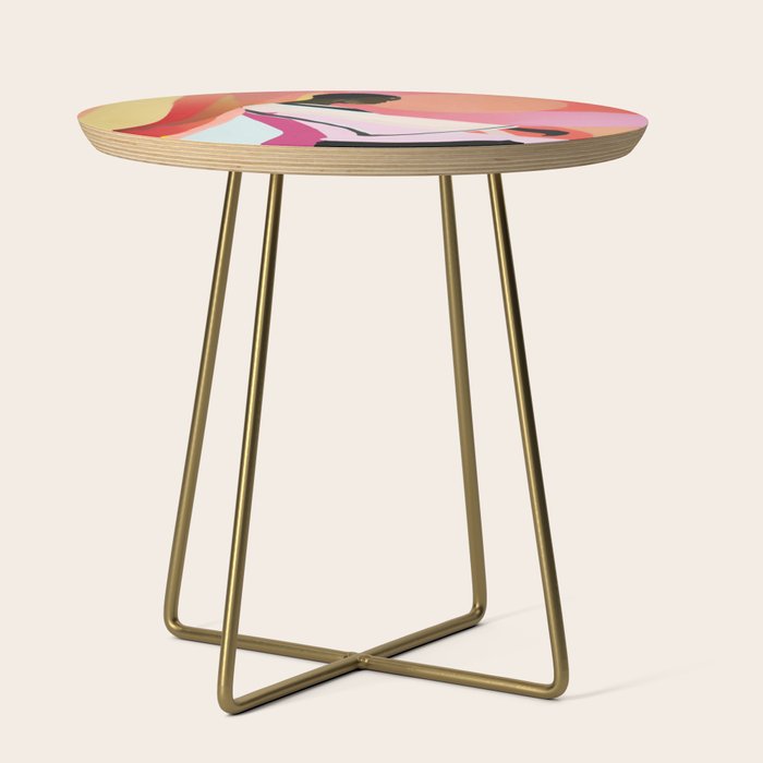 Abstract Art Sunset Girl 3 Side Table Gallery Image 1