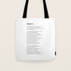 Psalm 91 Tote Bag Gallery Image 1