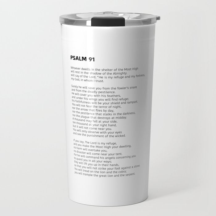 Psalm 91 Travel Mug Gallery Image 1
