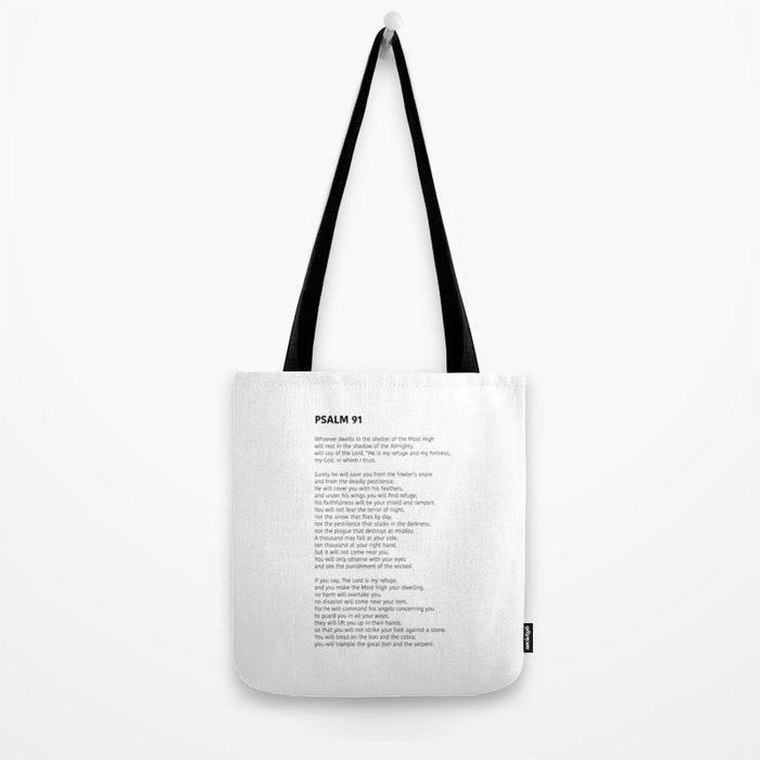 Psalm 91 Tote Bag Gallery Image 2