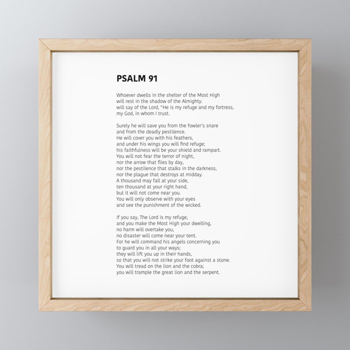 Psalm 91 Mini Art Print Gallery Image 1