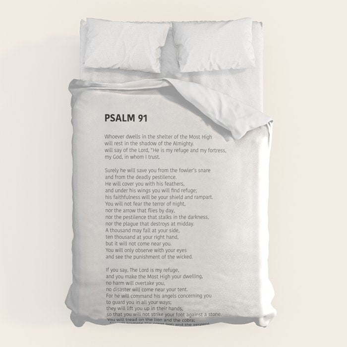 Psalm 91 Duvet Cover Gallery Image 6