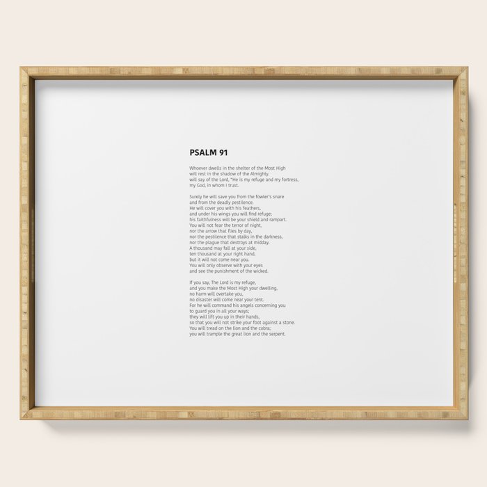 Psalm 91 Serving Tray Gallery Image 1