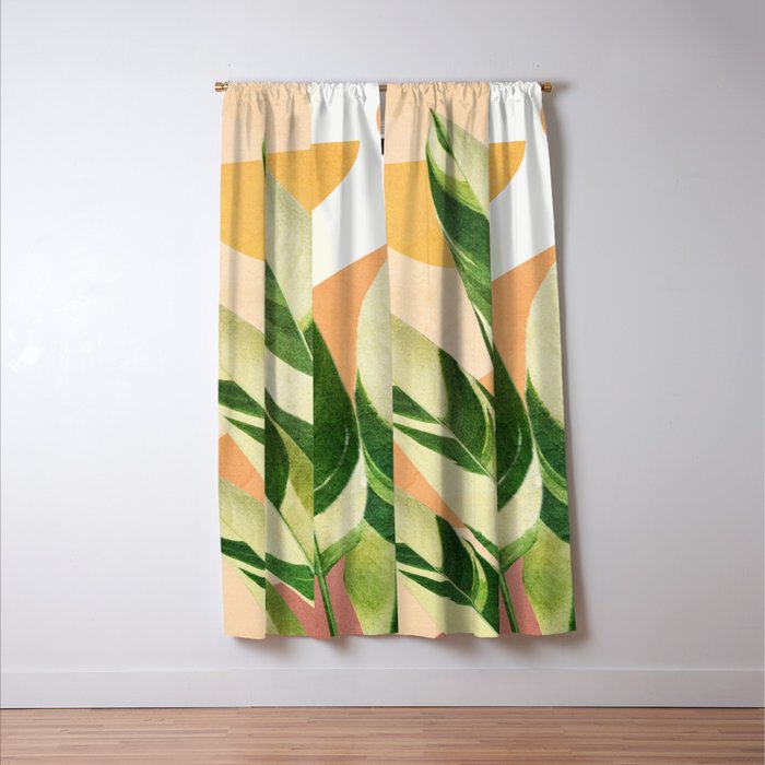 Summer Banana Leaves Window Curtain Gallery Image 3