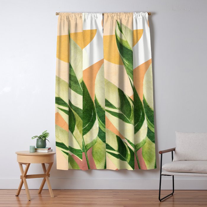 Summer Banana Leaves Window Curtain Gallery Image 5