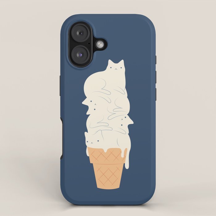 Cat ice cream 2024 iPhone Case Gallery Image 1