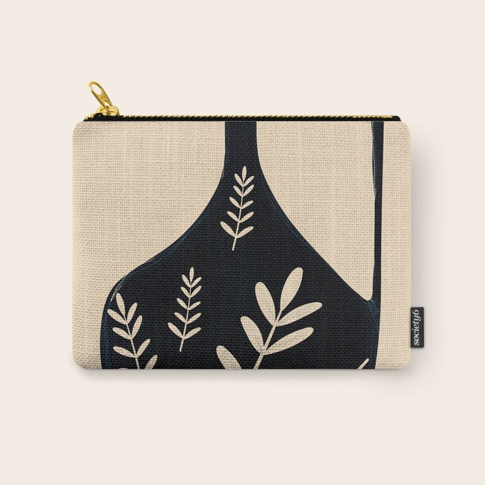 Minimal Abstract Art Vase 19 Carry All Pouch Gallery Image 1