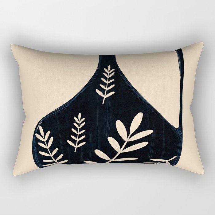 Minimal Abstract Art Vase 19 Rectangular Pillow Gallery Image 2