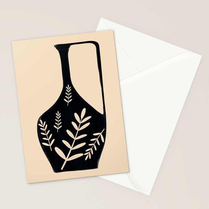 Minimal Abstract Art Vase 19 Stationery Card Gallery Image 2